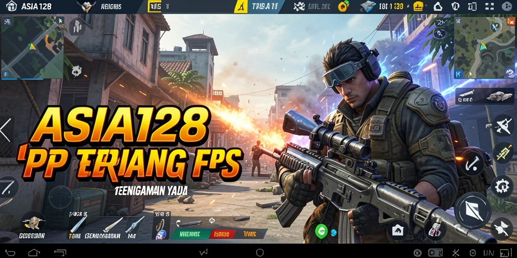 Screenshot ASIA128 menunjukkan aksi tembak-menembak yang seru dan mendebarkan.