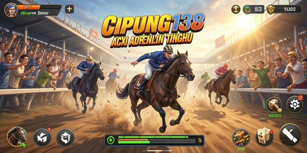 Tampilan gameplay seru dalam game Racing CIPUNG138.