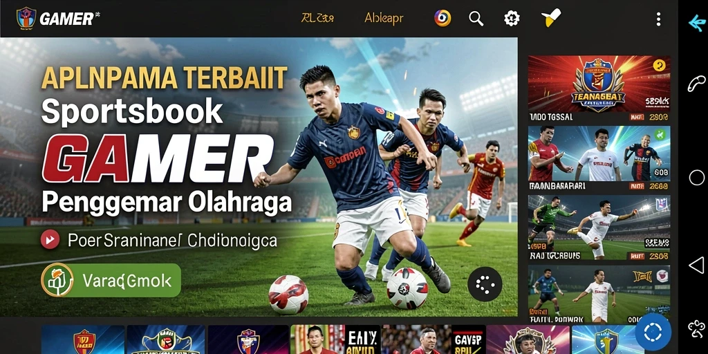 Tampilan screenshot GAMERP saat taruhan olahraga berlangsung.