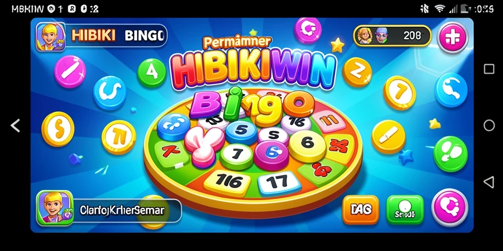 Gameplay seru Bingo di HIBIKIWIN dengan fitur interaktif.