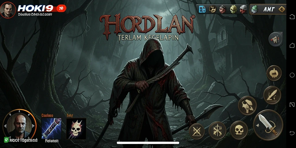 Tampilan gameplay menakutkan HOKI9 dengan suasana yang misterius.