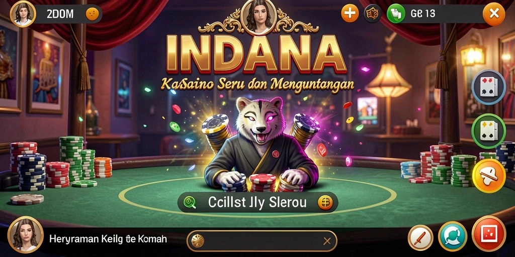 Tampilan gameplay seru dari INDAAA dengan berbagai pilihan permainan kasino.