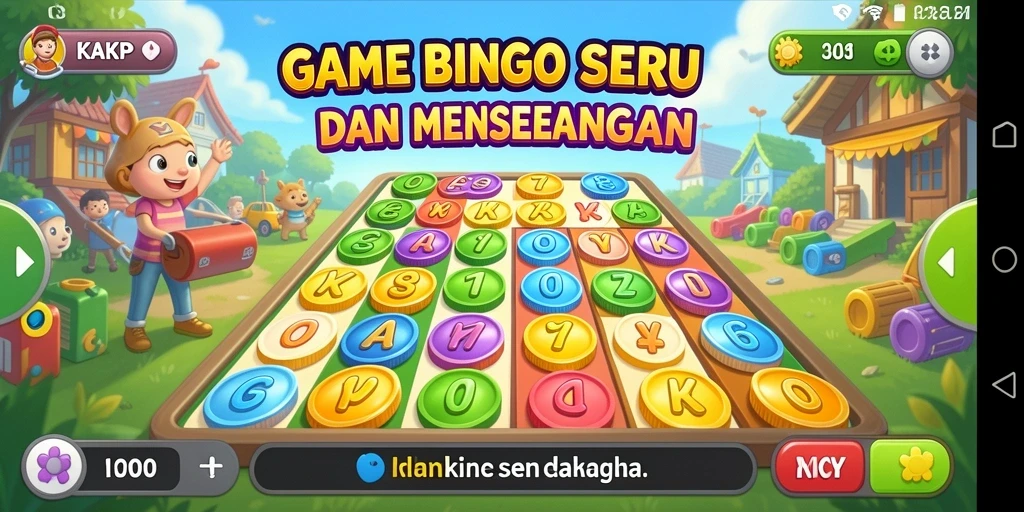 Tampilan gameplay Bingo yang menarik dan interaktif dari KAKRP.