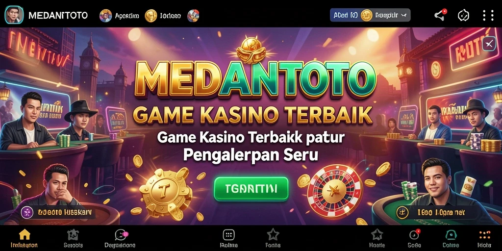 Screenshot gameplay <strong>MEDANTOTO</strong> menampilkan aksi seru di kasino virtual.