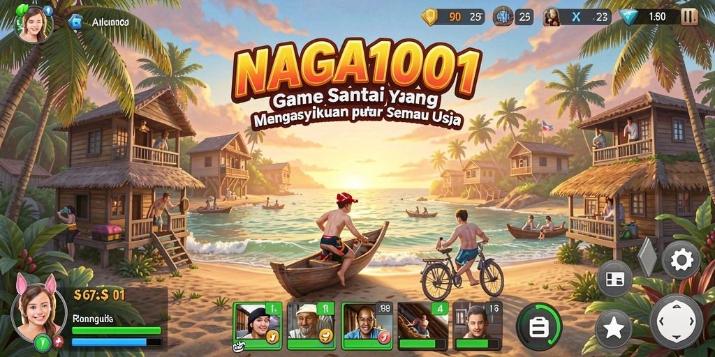 Tangkapan layar gameplay NAGA1001 yang penuh warna dan menyenangkan.
