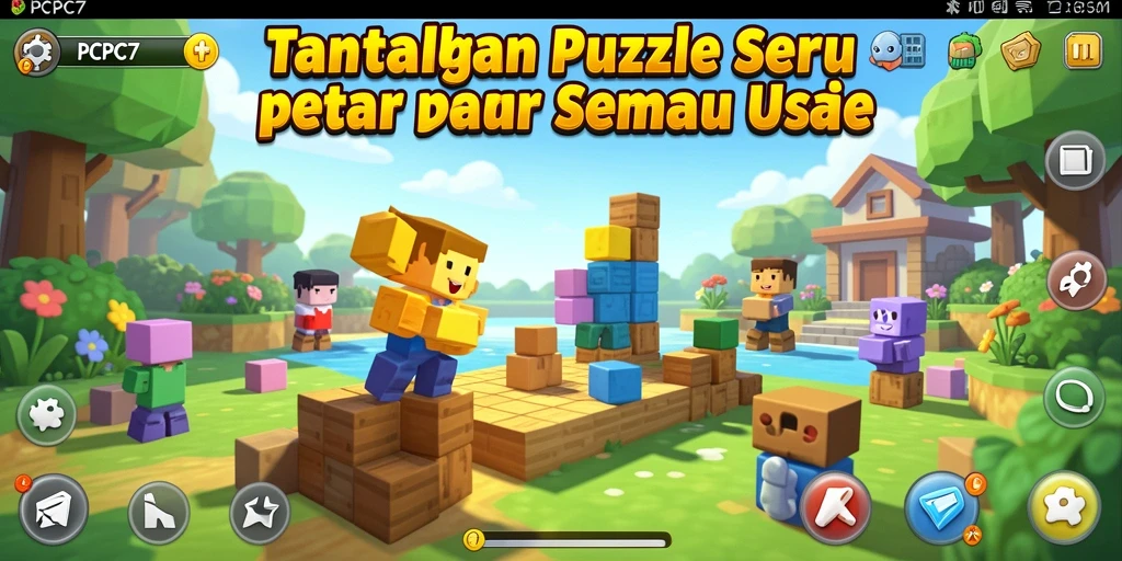 Tampilan gameplay PCPC7 yang penuh tantangan Puzzle.