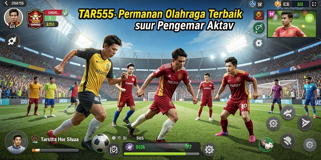 TAR555 menampilkan gameplay olahraga yang dinamis dan menarik.