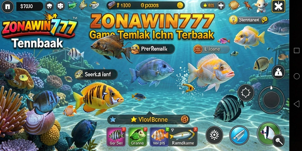 Tampilan gameplay ZONAWIN777 yang penuh aksi Tembak Ikan.
